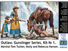 [1/35] Outlow Gunslinger series Kit No 1 Marshal Tom Tucker, Molly, Rebecca Hanson