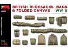 [1/35] BRITISH RUCKSACKS, BAGS & FOLDED CANVAS WW2