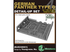 [1/48] GERMAN PANTHER TYPE G DETAIL-UP SET for TAMIYA 32520