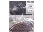 Sd.kfz.10 Demag D7 track links(workable) with sprocket