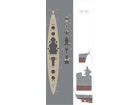 [1/350] DKM Bismarck Wooden Deck set for REVELL Kit