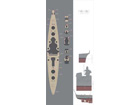 [1/350] DKM Tirpitz Wooden Deck set for REVELL Kit