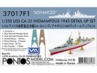 [1/350] USS CA-35 Indianapolis 1945 Detail Up Set [ADVANCED]
