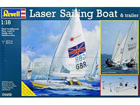 [1/18] LASER sailing boat & trailer