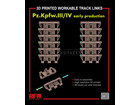 [1/35] 3D PRINTED WORKABLE TRACK LINKS for Pz.Kpfw.III/IV Early Production