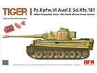 [1/35] Tiger I Pz.Kpfw.VI Ausf.E Sd.Kfz. 181 Initial Production Early 1943 North African Front/Tunisia
