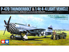 [1/48] P-47D THUNDERBOLT BUBBLETOP w/1/4-Ton 4X4 Light Vehicle