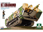 [1/35] FRENCH HEAVY TANK ST.CHAMOND early type with iron mask man