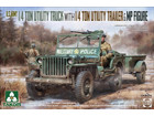 [1/35] U.S.ARMY 1/4 TON UTILITY TRUCK w/TRAILER & MP FIGURE