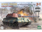 [1/35] KING TIGER w/105mm KwK 46 L/68 Porsche Turret  Sd.Kfz.182 [2 in 1]