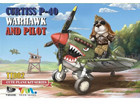 WWII UnitedStates CURTISS P-40 WARHAWK AND PILOT [CUTE SERIES TT002]