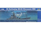[1/700] US Battleship BB-64 Wisconsin 1991