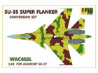 [1/48] SU-35 SUPER FLANKER Conversion set for ACADEMY SU-27B Kit