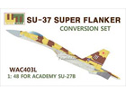 [1/48] SU-37 SUPER FLANKER Conversion set for ACADEMY SU-27B Kit
