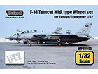 [1/32] F-14 Tomcat Mid. Type wheel set (for Tamiya/Trumpeter 1/32)