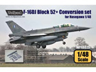 F-16D Block 50/52 Big Spine Conv. set (for Hasegawa 1/48)