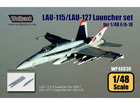 LAU-115/LAU-127 Launcher set for F/A-18 (for Hasegawa 1/48)
