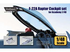 F-22A Raptor Cockpit set (for Academy 1/48)