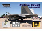 F-22A Raptor Nozzle set (for Academy 1/48)