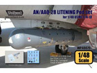 AN/AAQ-28 LITENING II/III pod set (for 1/48 F/A-18)