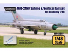 MiG-21MF Correct sphine & vertical tail set (for Academy 1/48)