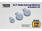 Su-27 Flanker Early type Wheel set (for Academy 1/48)