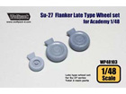 Su-27 Flanker Late type Wheel set (for Academy 1/48)