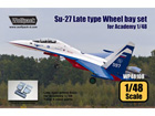 Su-27 Flanker Late type Wheel bay set (for Academy 1/48)