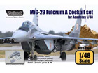 MiG-29 Fulcrum Cockpit set (for Academy 1/48)