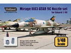 Mirage IIICJ ATAR 9C Nozzle Conversion set (for Eduard 1/48)