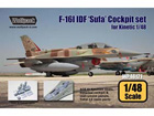 F-16I IDF 'Sufa' Cockpit set (for Kinetic 1/48)
