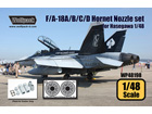 F/A-18A/B/C/D Hornet F404 Engine Nozzle set (for Hasegawa 1/48)