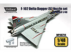 F-102 Delta Dagger J57 Engine Nozzle set (for Revell 1/48)