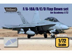 [1/72] F/A-18A/B/C/D Hornet Flap Down set (for Academy 1/72)