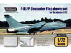 [1/72] F-8J/P Crusader Flap down set (for Academy 1/72)