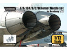 [1/72] F/A-18A/B/C/D Hornet Nozzle set (for Academy 1/72)