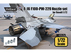 [1/72] F-16 F100-PW-229 Engine Nozzle set (for Revell 1/72)