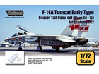 [1/72] F-14A Tomcat Early Type Beaver Tail Conv. set - Block 60 ~ 75 (for Academy 1/72)