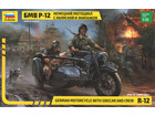 [1/35] German Motorcycle R12 w/Sidecar and Crew