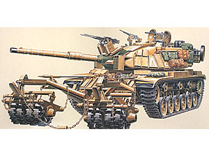 [1/35] IDF M60A1 BLAZER WITH KMT-4 MINE ROLLER