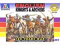 [54mm] ENGLISH KNIGHTS & ARCHERS - 100 YEARS WAR