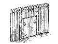 [1/72] Fortress Wall with Gate