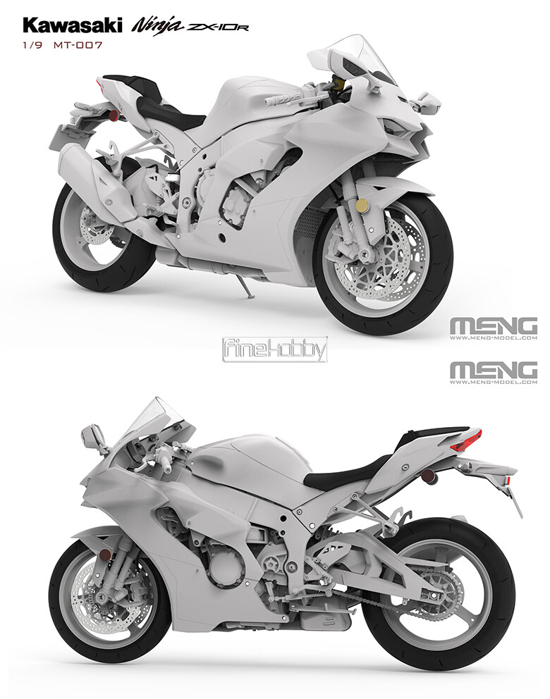 MENG MODEL メンモデル カワサキ Ninja ZX-10R 1/9スケール MMT007
